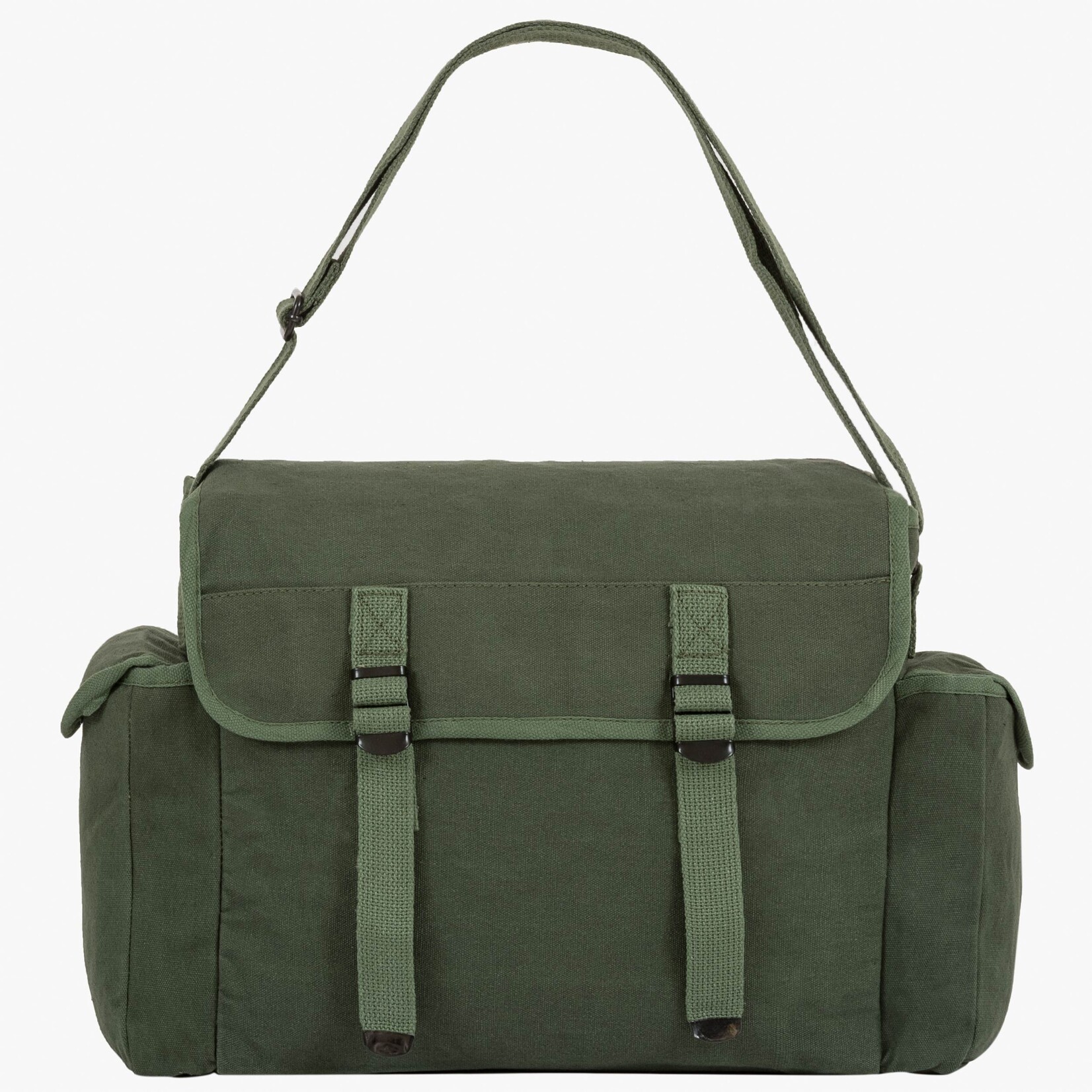 Canvas heavy duty Haversack-Olive green