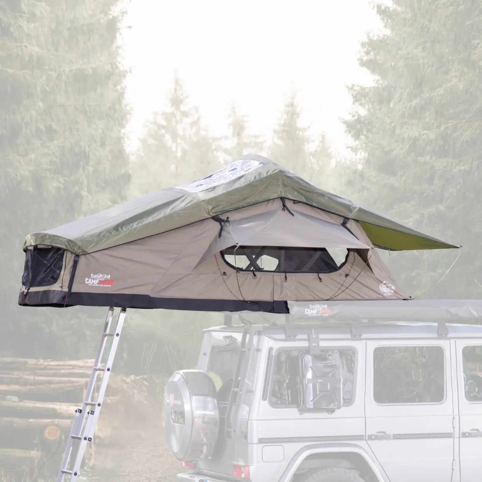 Adventure Rooftop tent-Olive green