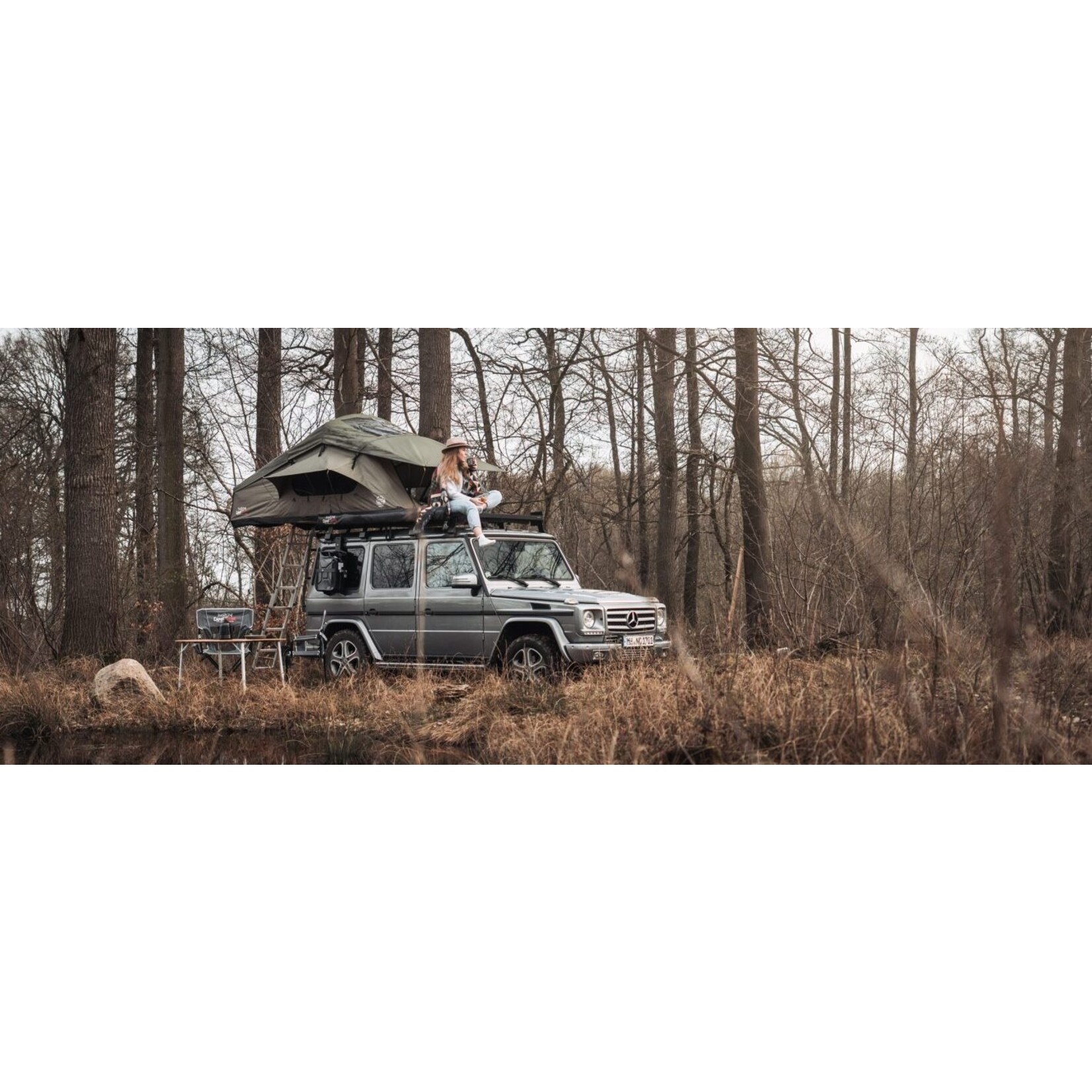 Adventure Rooftop tent-Olive green