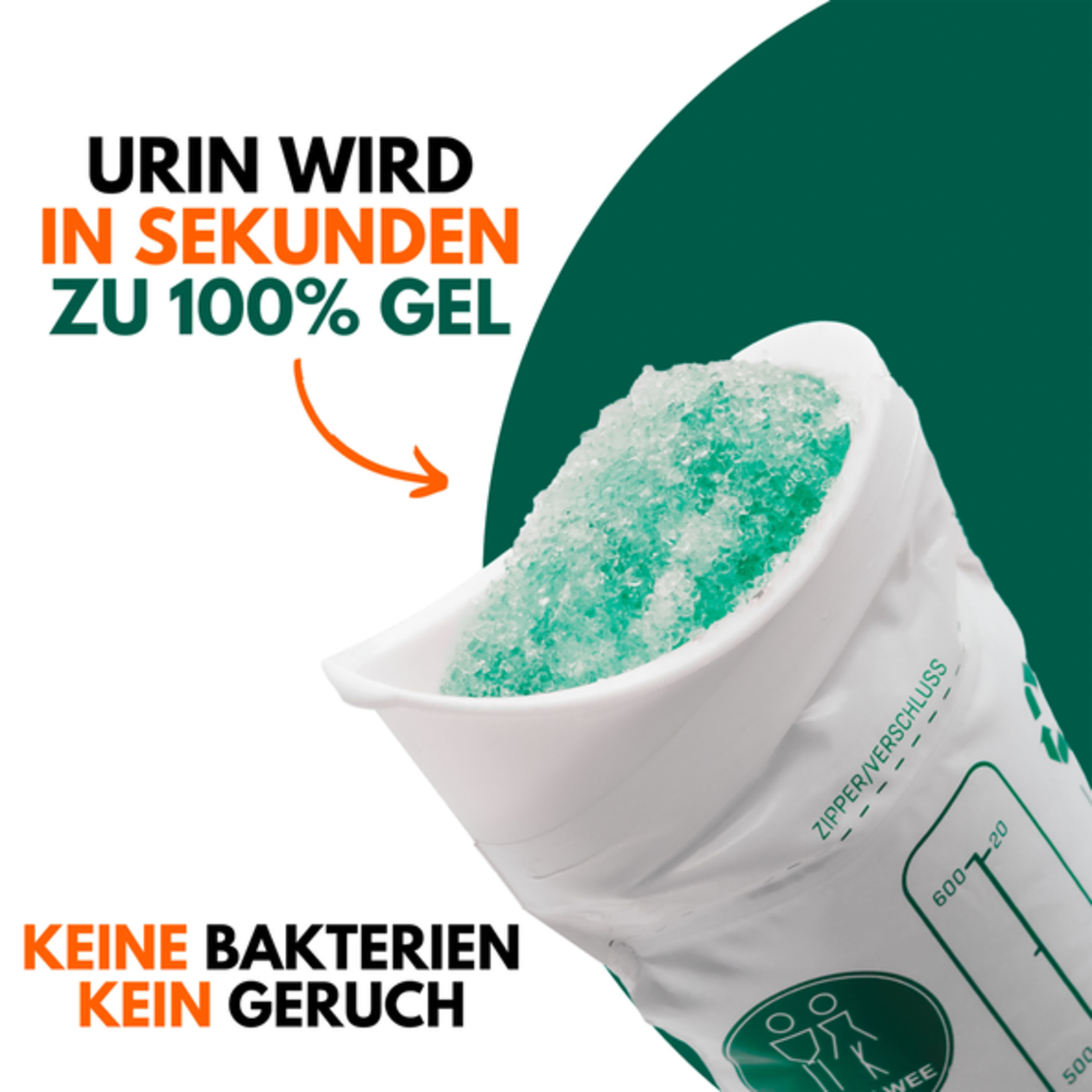 Unisex emergency toilet/urine bag (3 bags)