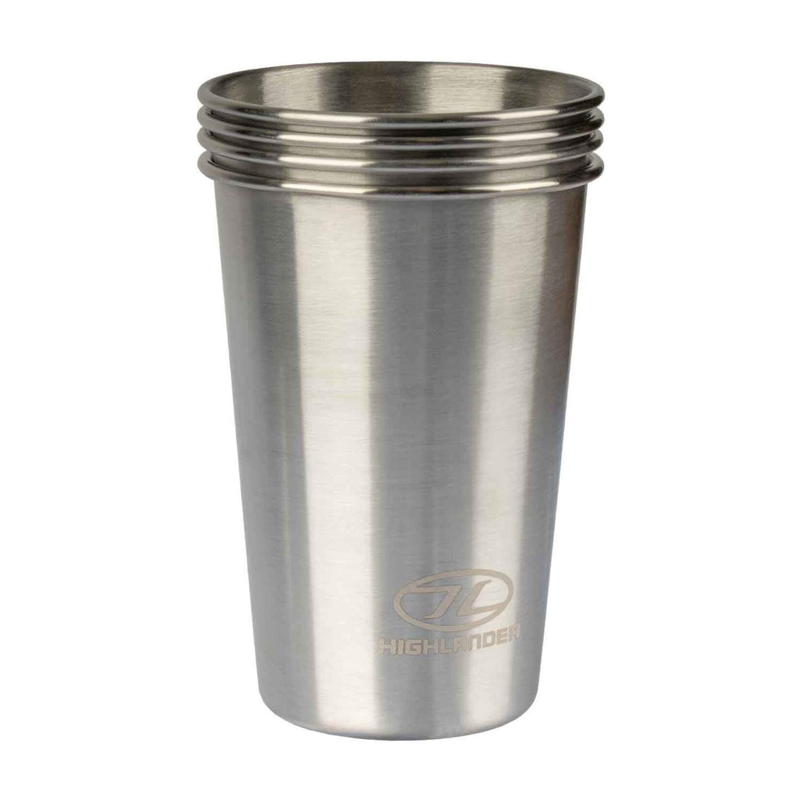 Stainless Steel Camp Cups - 500ml (Set of 4)