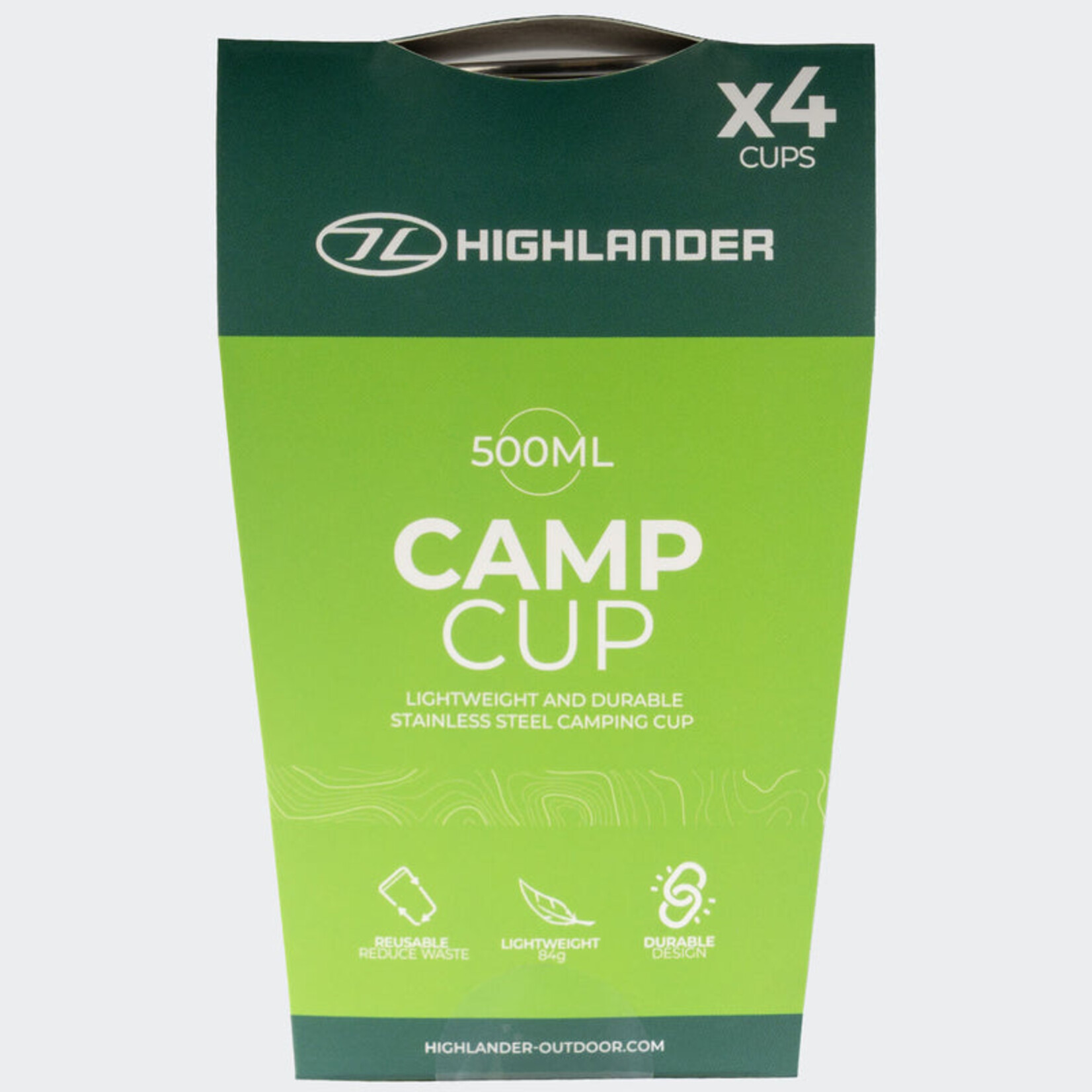 RVS Camp cups-500ml(Set van 4)