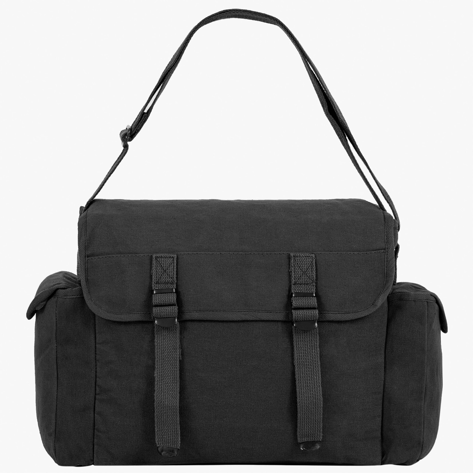Canvas heavy duty Haversack-Black