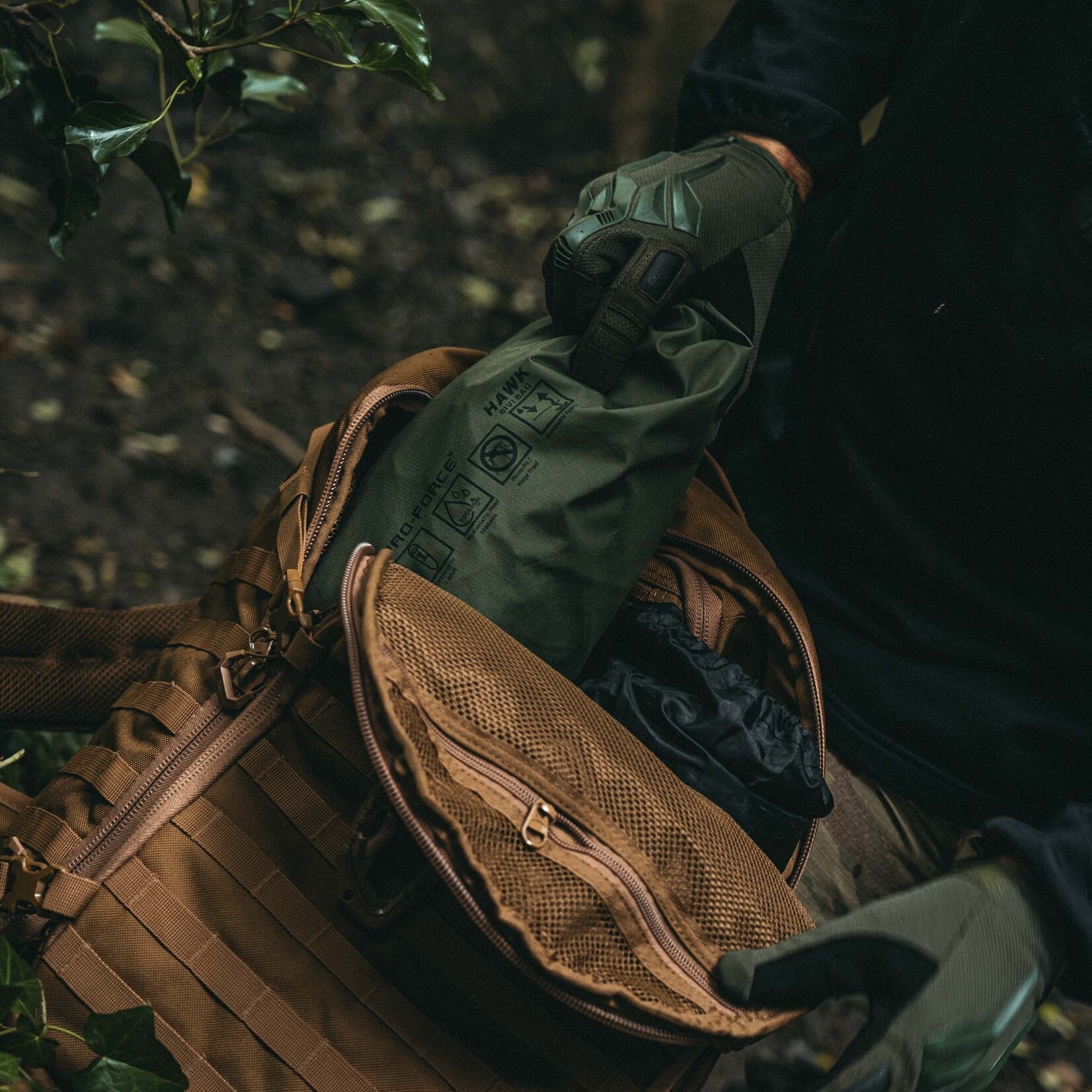 HARRIER full clamshell opening PACK, 35L - Ranger green