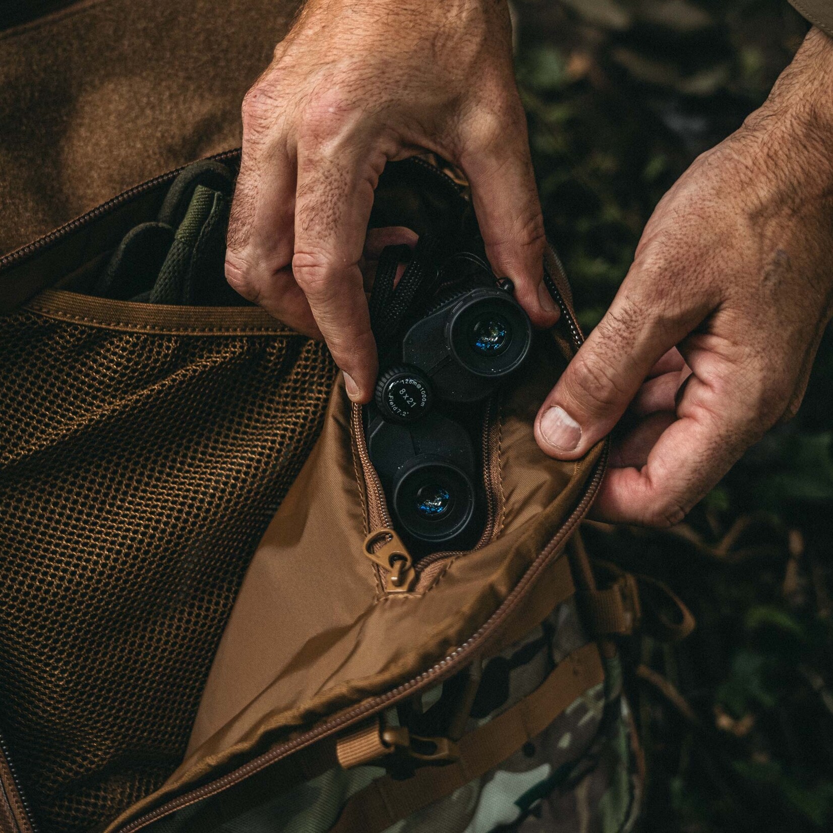 HARRIER full clamshell opening PACK, 45L - Coyote Tan/Brown