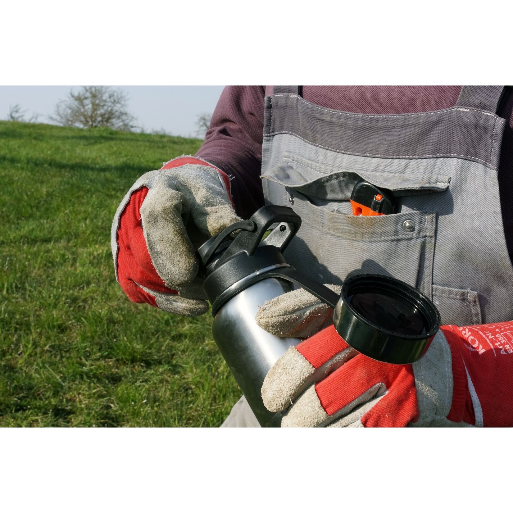 Stainless steel Thermos flask 1 L | Double-walled | wide opening