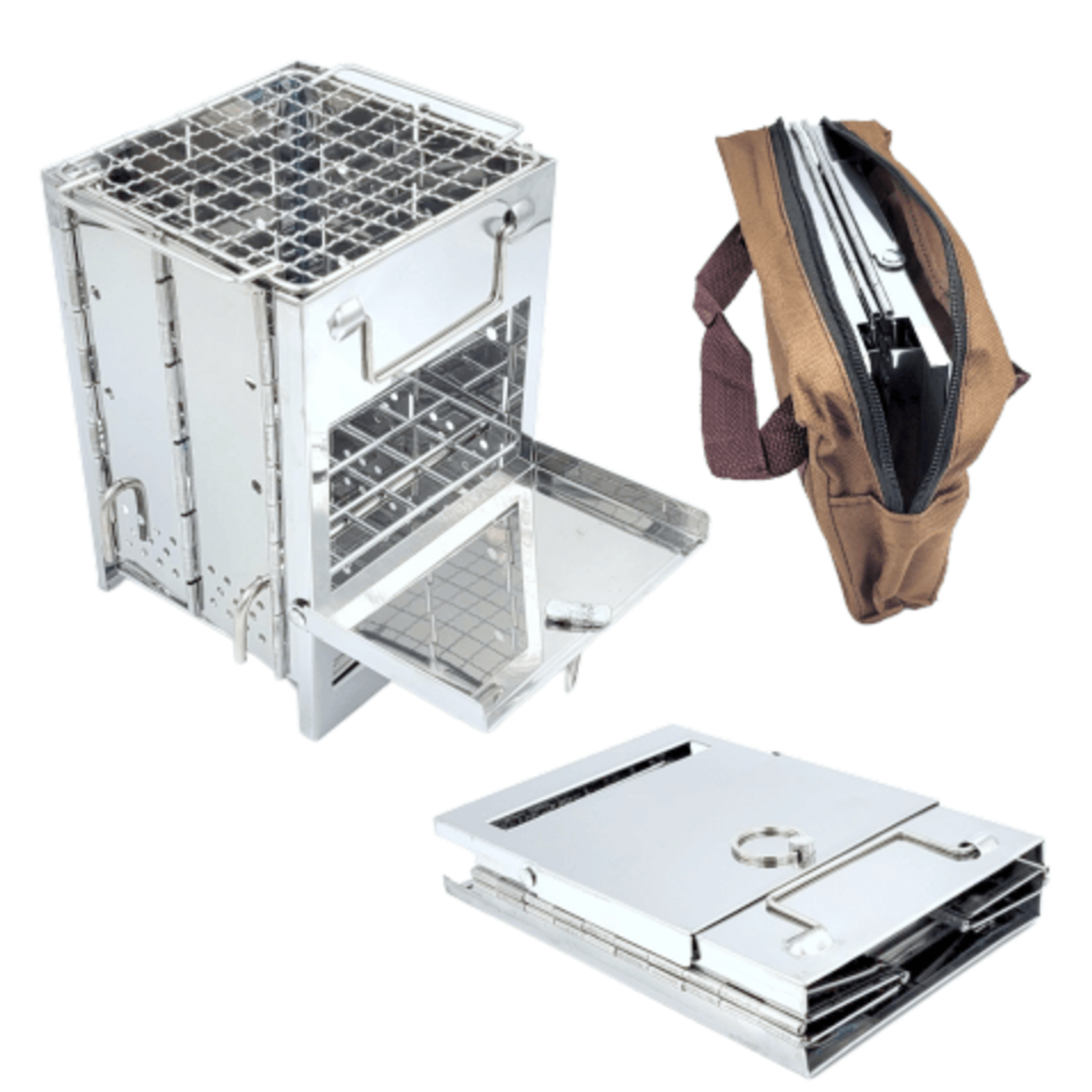 Firebox stove | RVS | Opvouwbaar