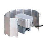 8 Lamellen kook windscherm | Aluminium | (82 x 24 cm)