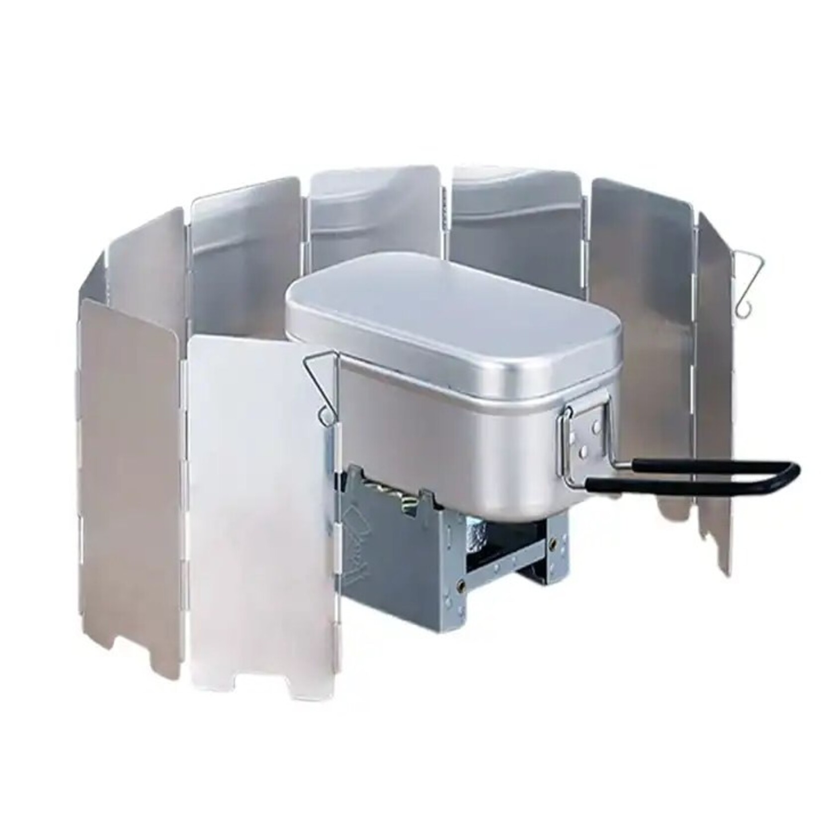 8 Lamellen kook windscherm (82 x 24 cm)