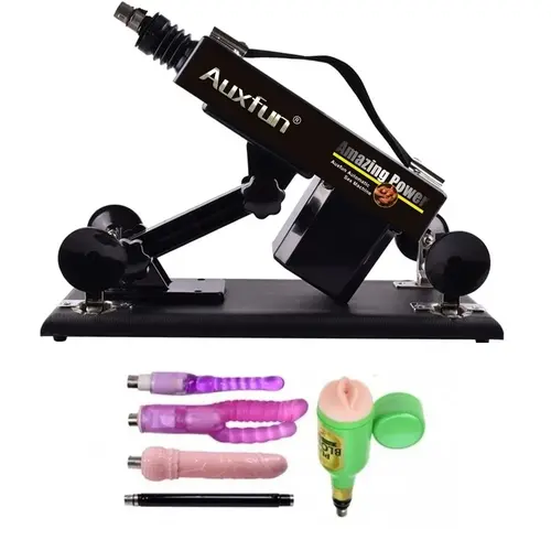 Auxfun®  Pakket René Auxfun Basic Seksmachine Met 5 opzetstukken