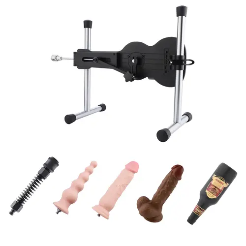 Auxfun® Seksmachine – 3 Dildo’s, Pocket Pussy & Veer Adapter, Draadloos
