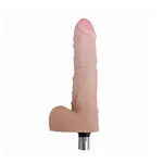 Auxfun® Dildo Buigbaar 3XLR voor Auxfun Basic Seksmachine Beige 18 cm
