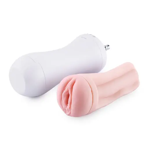 QAC Pocket Pussy voor de QAC Seksmachines Kunstvagina met Vibratie! Zwart