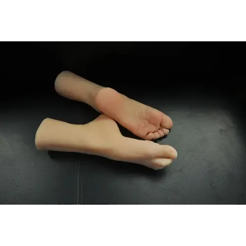 Auxfun® Mannequin Voetpop Paar – Voetfetisj Mannequin met Realistische Details en Zachte Huidtextuur