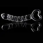 Auxfun® Luxe Glazen Dildo met Handvat voor Intense Stimulatie - 21 cm - Spiraalvormige Structuur &.