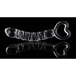 Auxfun® Luxe Glazen Dildo met Handvat voor Intense Stimulatie - 21 cm - Spiraalvormige Structuur &.