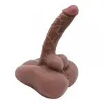 Hismith® Realistische Masturbator met Dildo & Anus (18 cm) voor Intense Solo of Partner Plezier - Geaderde.