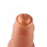 Hismith® Hippo Fantasy XL Zuignap Dildo 20 cm - Unieke Ribbels & Noppen voor Ultieme Stimulatie