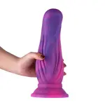 Hismith® Hismith Zuignap Dildo Melon 25 cm - Flexibele Anale Dildo van 100% Premium Siliconen met Geribbelde.