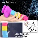 Hismith® Fantasy Rainbow Sugar Dildo 22 cm - Realistisch & Kleurrijk voor Intens Plezier