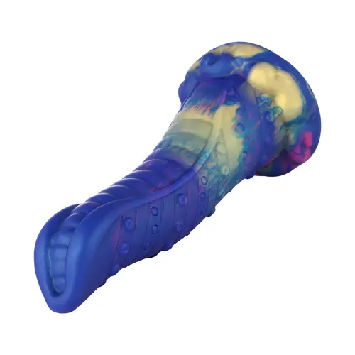 Hismith® Monster Dildo Met Zuignap 21 cm Blue Tongue voor Ultiem Genot