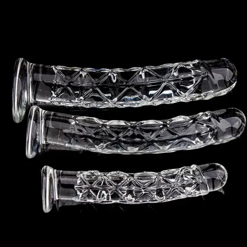 Hismith® Glazen Dildo 24 cm - Hoogwaardig Glas - Unieke Structuur voor Maximale Stimulatie - Discrete.