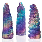 Hismith® Galactic Fantasy Vingersleeve Set van 3 - 13 cm - Realistische Texturen - Vibratie-opties - Premium.
