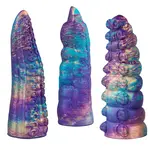 Hismith® Galactic Fantasy Vingersleeve Set van 3 - 13 cm - Realistische Texturen - Vibratie-opties - Premium.