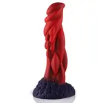 Wildolo® Wildolo Fantasy Zuignap Dildo Nesbu 21 cm Rood - Realistische Dildo met Vibratie & Sterke Zuignap.