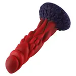 Wildolo® Wildolo Fantasy Zuignap Dildo Nesbu 21 cm Rood - Realistische Dildo met Vibratie & Sterke Zuignap.