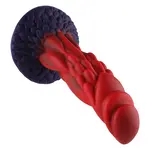 Wildolo® Wildolo Fantasy Zuignap Dildo Nesbu 21 cm Rood - Realistische Dildo met Vibratie & Sterke Zuignap.