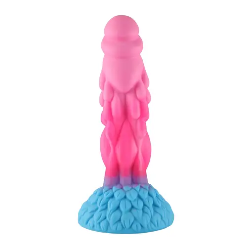 Wildolo® Nesbu Dildo 21 cm - Extra Structuur voor Handsfree Plezier met Fantasy Zuignap in Heldere Roze Kleur