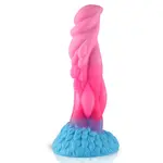 Wildolo® Nesbu Dildo 21 cm - Extra Structuur voor Handsfree Plezier met Fantasy Zuignap in Heldere Roze Kleur