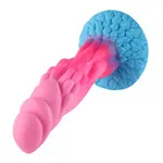 Wildolo® Nesbu Dildo 21 cm - Extra Structuur voor Handsfree Plezier met Fantasy Zuignap in Heldere Roze Kleur
