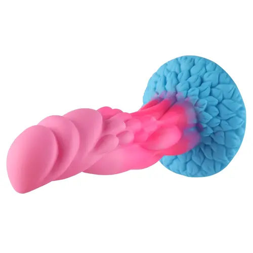 Wildolo® Nesbu Dildo 21 cm - Extra Structuur voor Handsfree Plezier met Fantasy Zuignap in Heldere Roze Kleur
