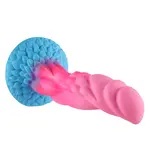 Wildolo® Nesbu Dildo 21 cm - Extra Structuur voor Handsfree Plezier met Fantasy Zuignap in Heldere Roze Kleur