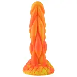Wildolo® Wildolo Fantasy Zuignap Dildo Oranje 21 cm - Realistische Vibrerende Dildo van Premium Siliconen.