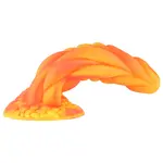 Wildolo® Wildolo Fantasy Zuignap Dildo Oranje 21 cm - Realistische Vibrerende Dildo van Premium Siliconen.
