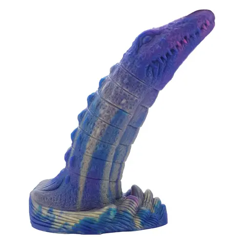 Wildolo® Wildolo Crocodilly Fantasy Krokodil Dildo met Zuignap - 23 cm, Schubachtige Structuur, Siliconen.