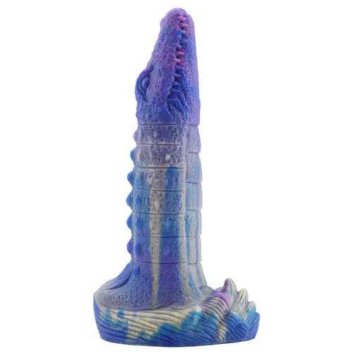 Wildolo® Wildolo Crocodilly Fantasy Krokodil Dildo met Zuignap - 23 cm, Schubachtige Structuur, Siliconen.