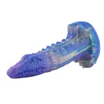 Wildolo® Wildolo Crocodilly Fantasy Krokodil Dildo met Zuignap - 23 cm, Schubachtige Structuur, Siliconen.