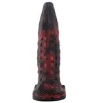 Wildolo® Wildolo Fantasy Zuignap Dildo 23 cm Crocodilly Zwart - Realistische Siliconen Dildo van 23 cm met.