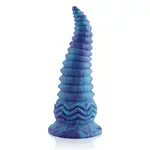 Wildolo® Wildolo Anale Spiral Fantasy Zuignap Dildo 24 cm Blauw - Realistische Glow in the Dark Dildo van.