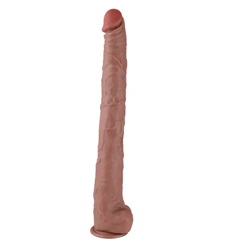 Wildolo® XXXL Realistische Kolos Dildo Met Zuignap 55 CM - Premium Siliconen - Handsfree Plezier - Discreet.