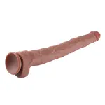 Wildolo® XXXL Realistische Kolos Dildo Met Zuignap 55 CM - Premium Siliconen - Handsfree Plezier - Discreet.