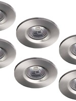 Set van 6 stuks Badkamer Inbouw LEDspot Kreta 8W, IP65