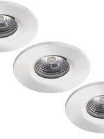 Set van 3 stuks Badkamer Inbouw LEDspot Kreta 8W, IP65