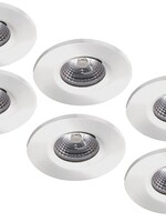 Set van 6 stuks Badkamer Inbouw LEDspot Kreta 8W, IP65