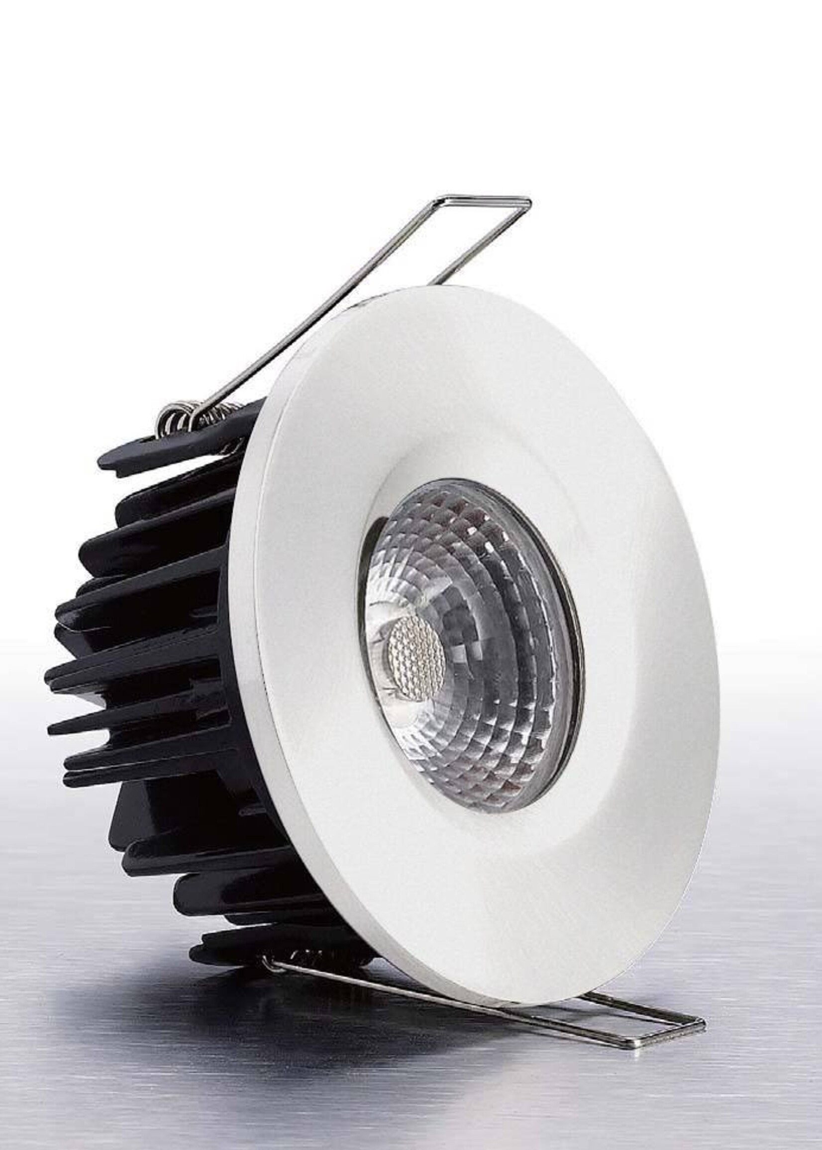 Set 6x Witte Badkamer Inbouw LED spot Kreta 8W, dimbaar (IP65)