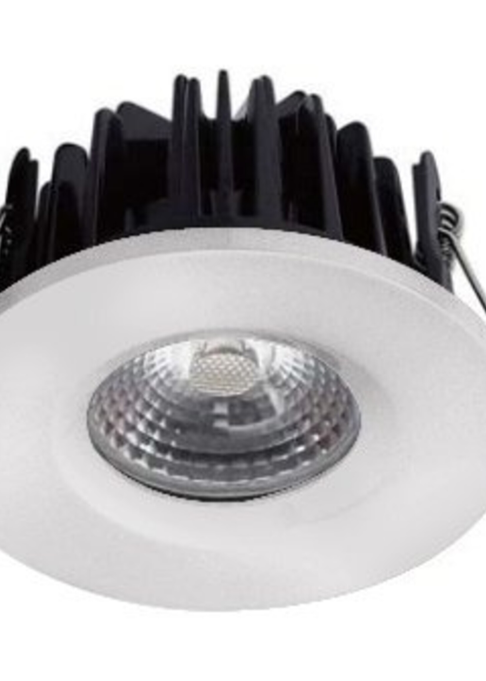 Set 6x Witte Badkamer Inbouw LED spot Kreta 8W, dimbaar (IP65)